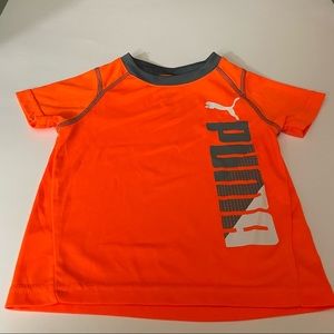 Puma Kids Orange Rash Guard SwimShirt